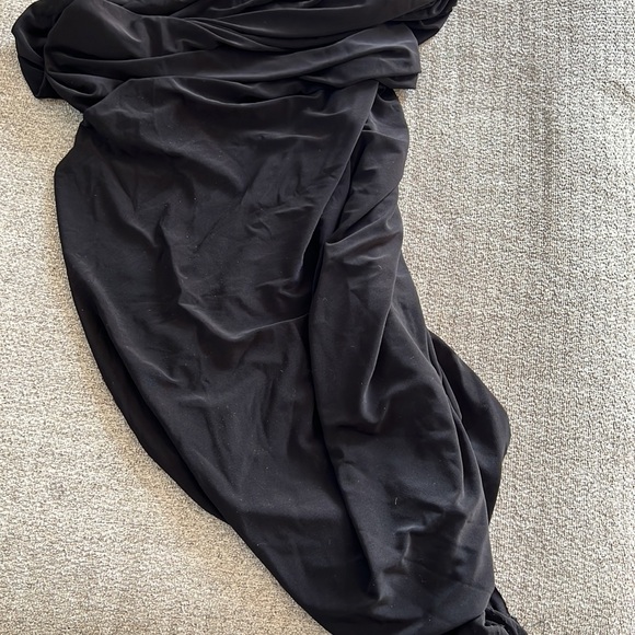 Norma Kamali DIANA DRESS black one shoulder - Picture 10 of 16